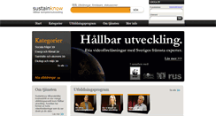 Desktop Screenshot of hallbarhet.iknow.se